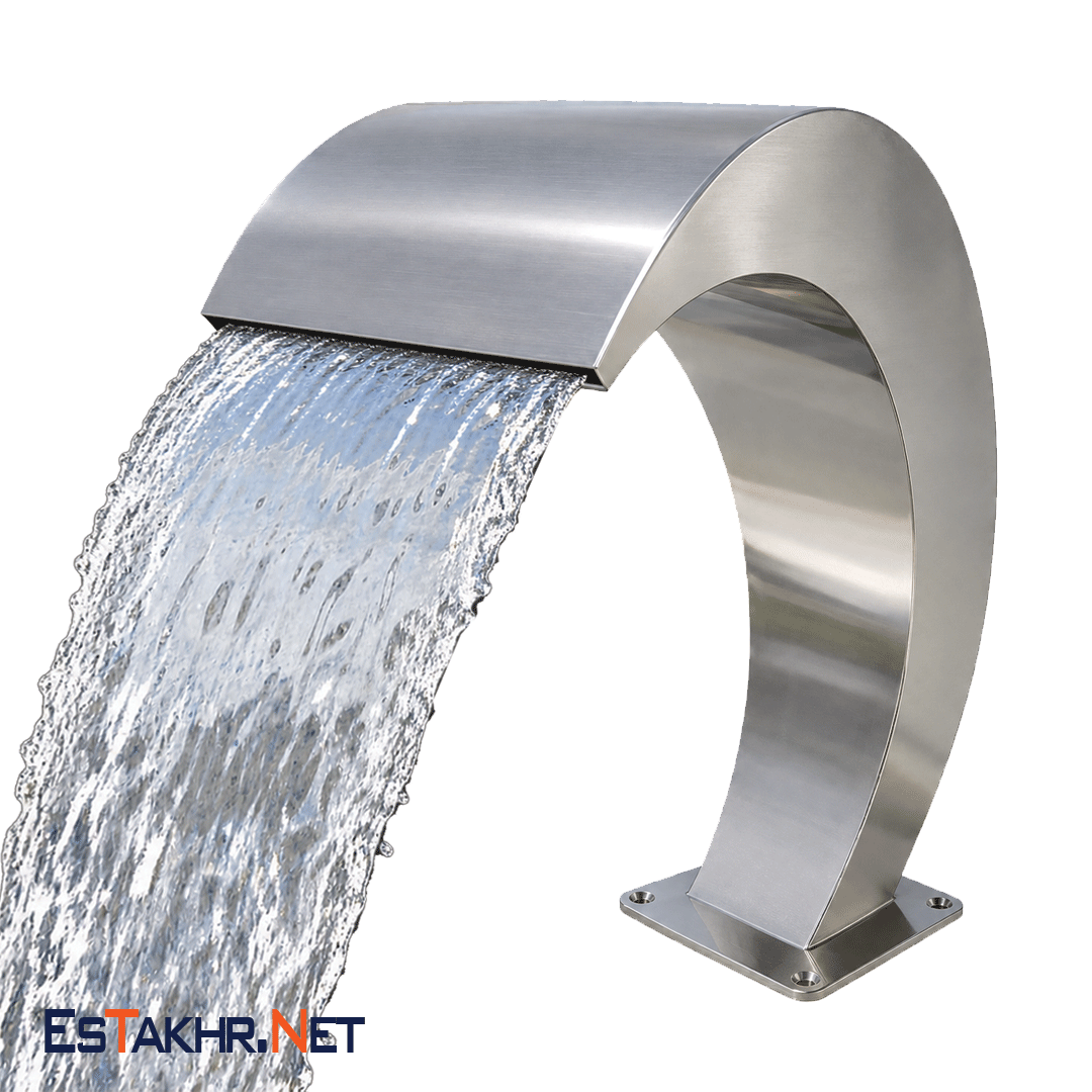 آبنما کرتین استیل 304- 30 آبریز * 40 ارتفاع