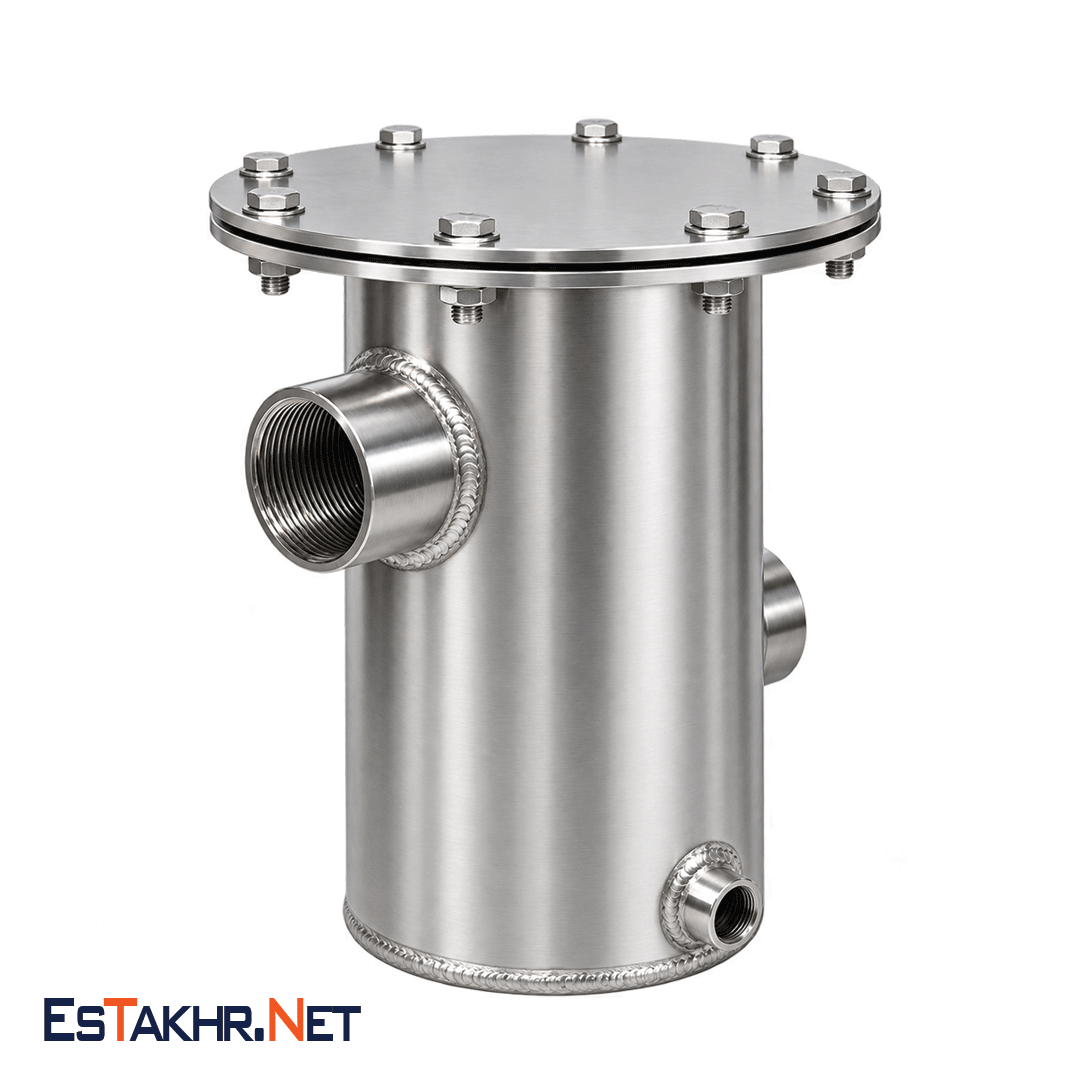  استرینر استیل 304 سایز 3 اینچ (دنده ای) 